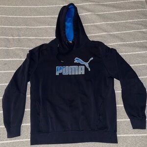Puma Men's Navy Blue Hoodie